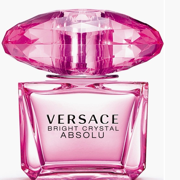 Versace Bright Crystal Absolu Pink Glass Perfume Bottle 3.0 ounces - Picture 2 of 5